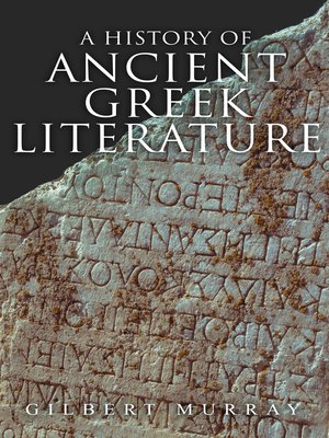 cover image of A History of Ancient Greek Literature